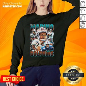 Great Dan Marino Tee Shirt Miami Dolphins NFL Football Sweater