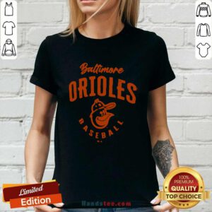 Nice Baltimore Orioles Cooperstown Collection Washed Baseball Ladies-tee