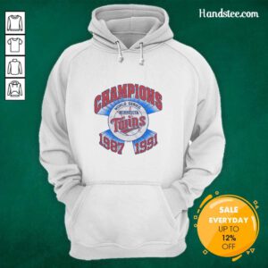 Nice Champions 1987-1991 Minnesota Twins World Series Champs Hoodie