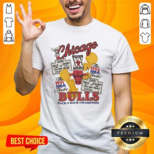Nice Chicago Bulls Back 2 Back Champions T-shirt