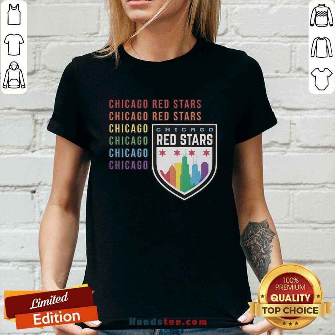 Nice Chicago Red Stars Repeat Ladies-tee