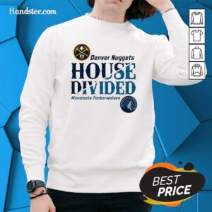Official Denver Nuggets Vs Timberwolves House Divided NBA Playoffs Sweater