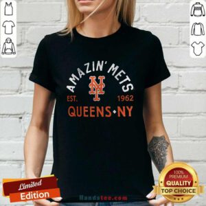 Original Amazin' Mets New York Mets Queens NY Est 1962 Ladies-tee