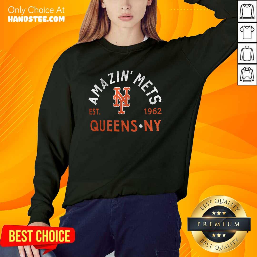 Original Amazin' Mets New York Mets Queens NY Est 1962 Sweater