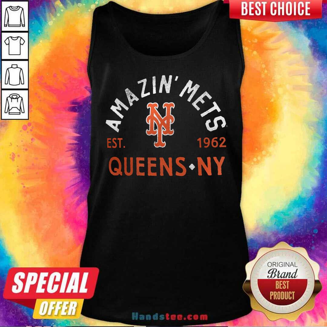 Original Amazin' Mets New York Mets Queens NY Est 1962 Tank-top