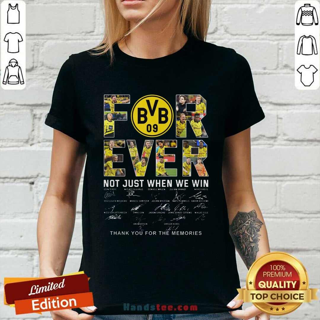 Original Borussia Dortmund Forever Not Just When We Win Ladies-tee