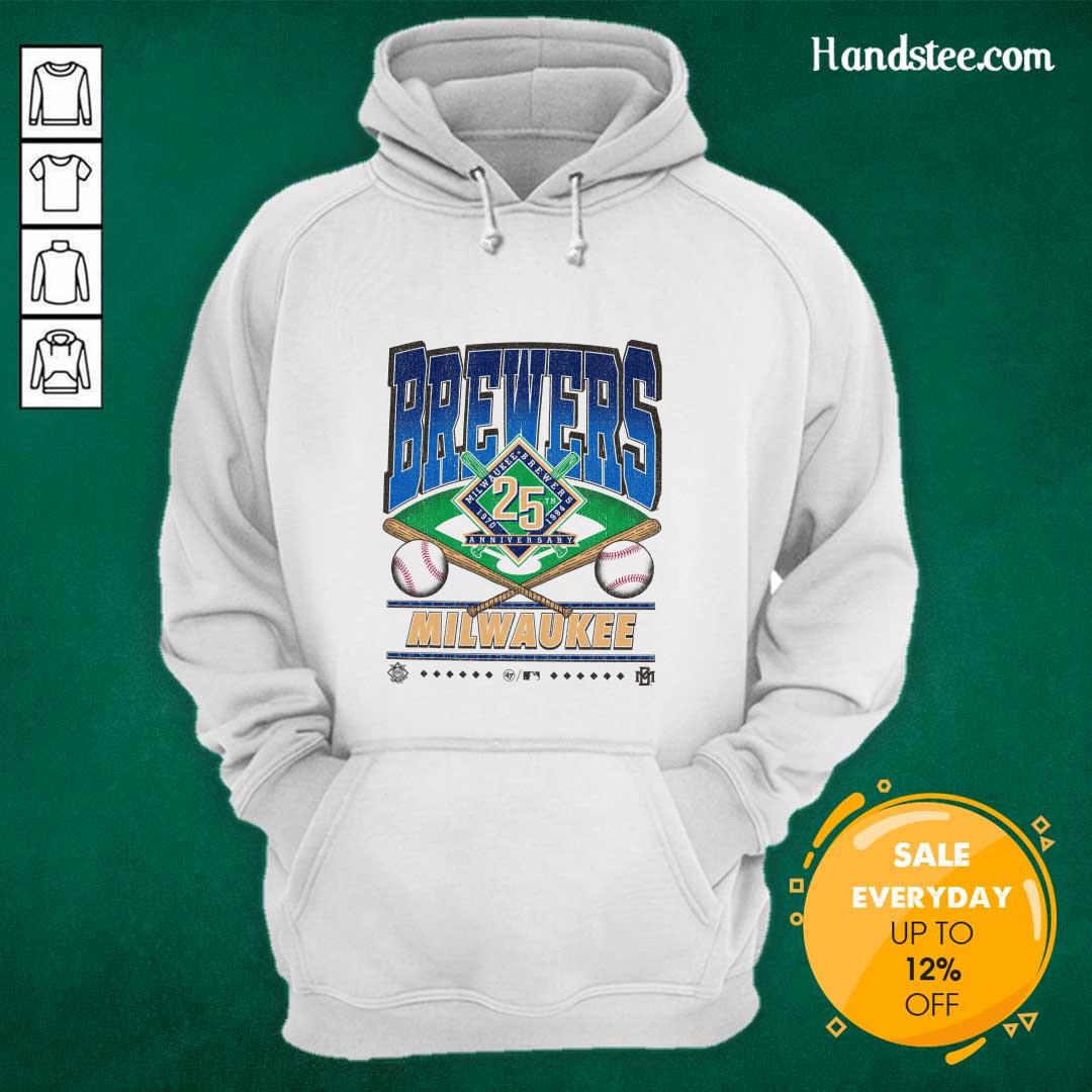 Original Brewers Milwaukee Breewers 1970-1994 Anniversary Hoodie