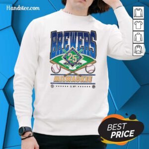 Original Brewers Milwaukee Breewers 1970-1994 Anniversary Sweater