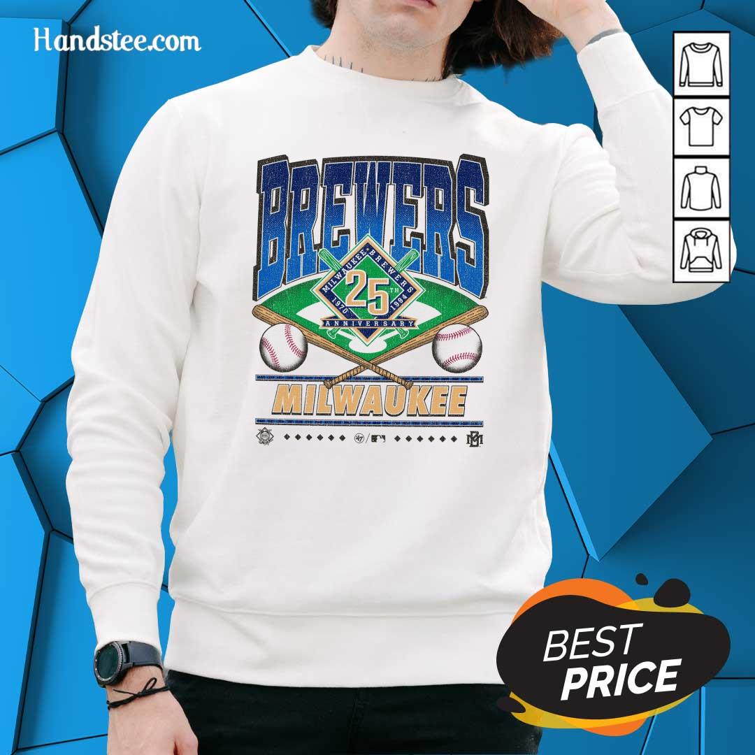 Original Brewers Milwaukee Breewers 1970-1994 Anniversary Sweater