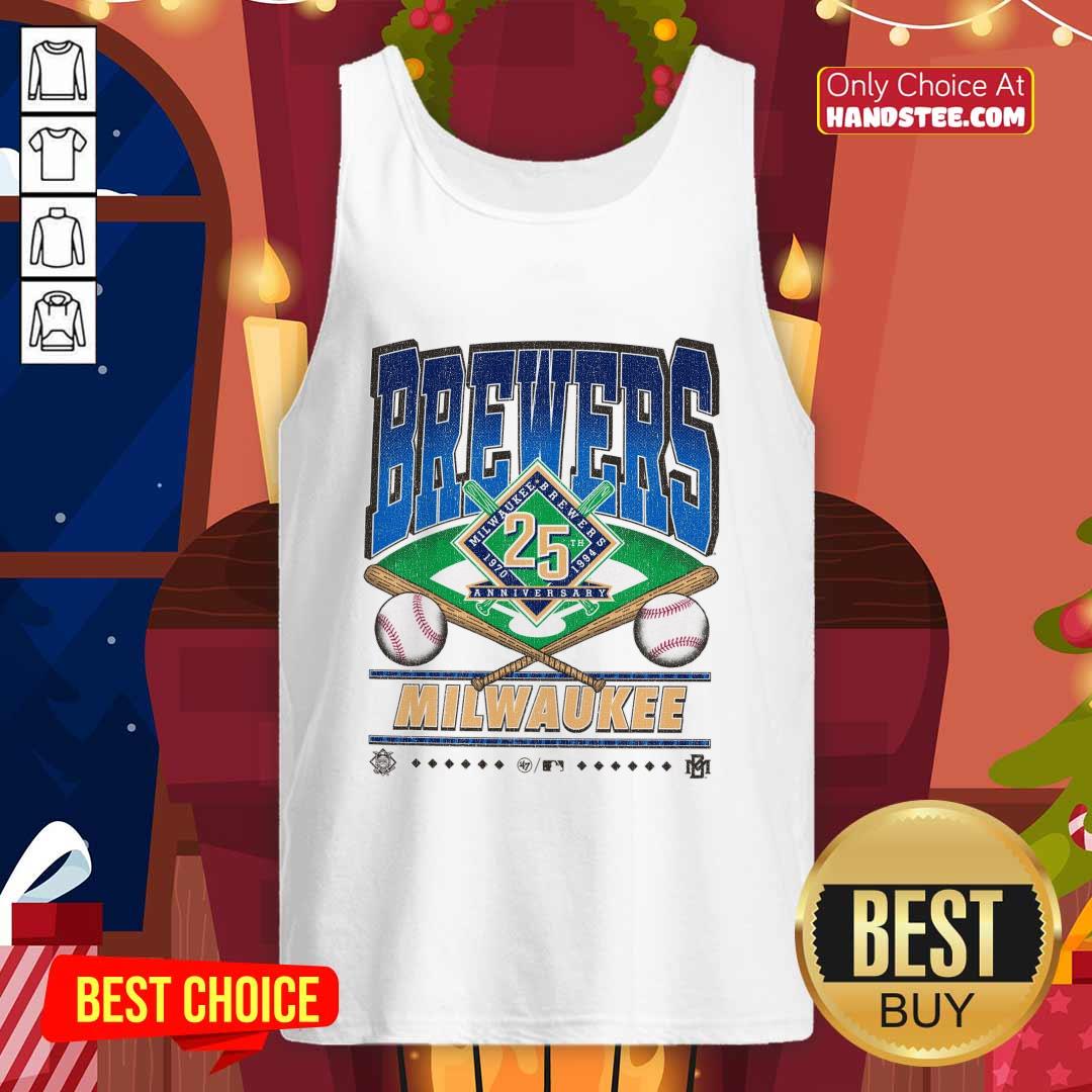 Original Brewers Milwaukee Breewers 1970-1994 Anniversary Tank-top
