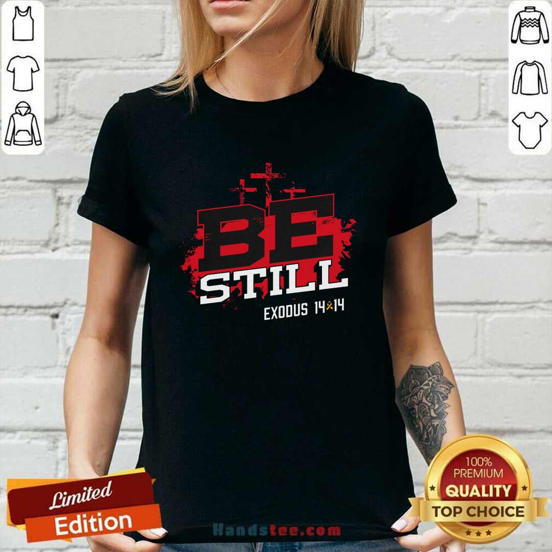 Premium Christian Encarnacion Be Still Exodus 14 & 14 Ladies-tee