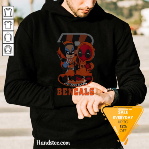 Cincinnati Bengals Marvel Wolverine Deadpool True Friends Hoodie