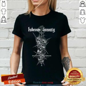 Hideous Divinity Skull Stack Ladies-tee