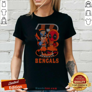 Cincinnati Bengals Marvel Wolverine Deadpool True Friends Ladies-tee