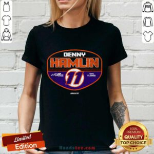 Joe Gibbs Racing Team Collection Black Denny Hamlin Tailgate Ladies-tee