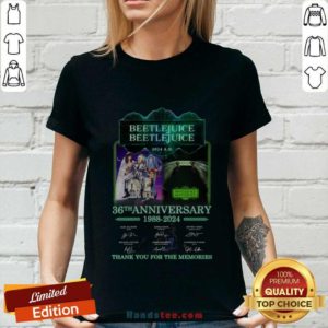 Beetlejuice 36th Anniversary 1988-2024 Thank You For The Memories Ladies-tee
