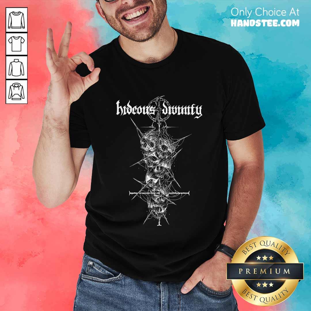 Hideous Divinity Skull Stack T-shirt