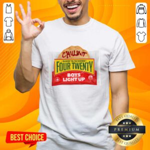 Chillinit Blazin Til I'm Yawnin Four Twenty Boys Light Up T-shirt