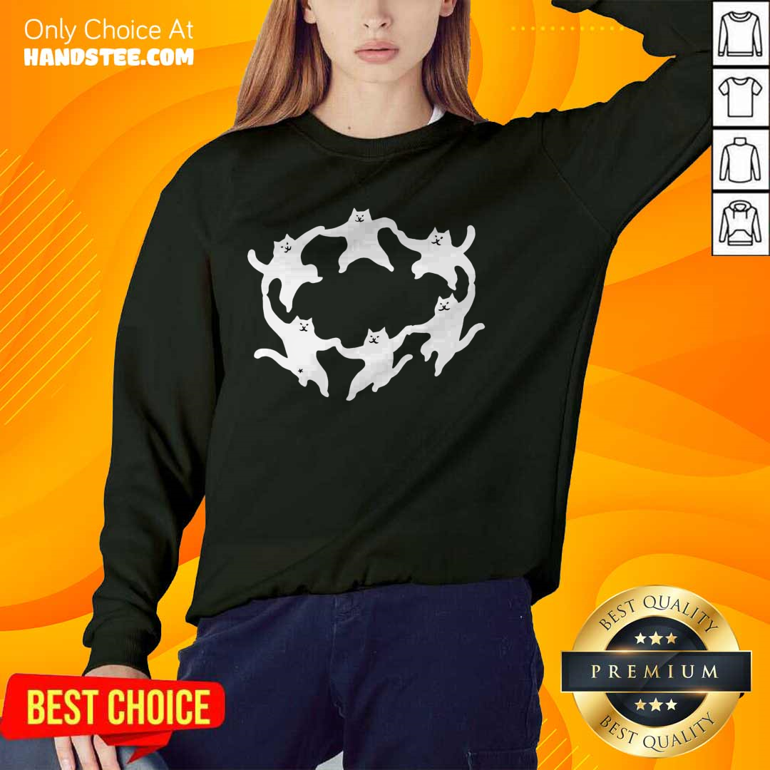 Funny Cat Dancing Doodle Sweater