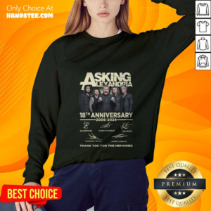 Asking Alexandria 18th Anniversary 2006-2024 Thank You For The Memories Sweater