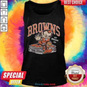 Cleveland Browns Brownie Stiff Arm Stadium Tank-top