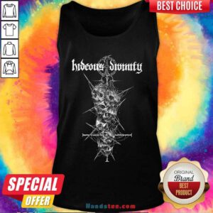 Hideous Divinity Skull Stack Tank-top