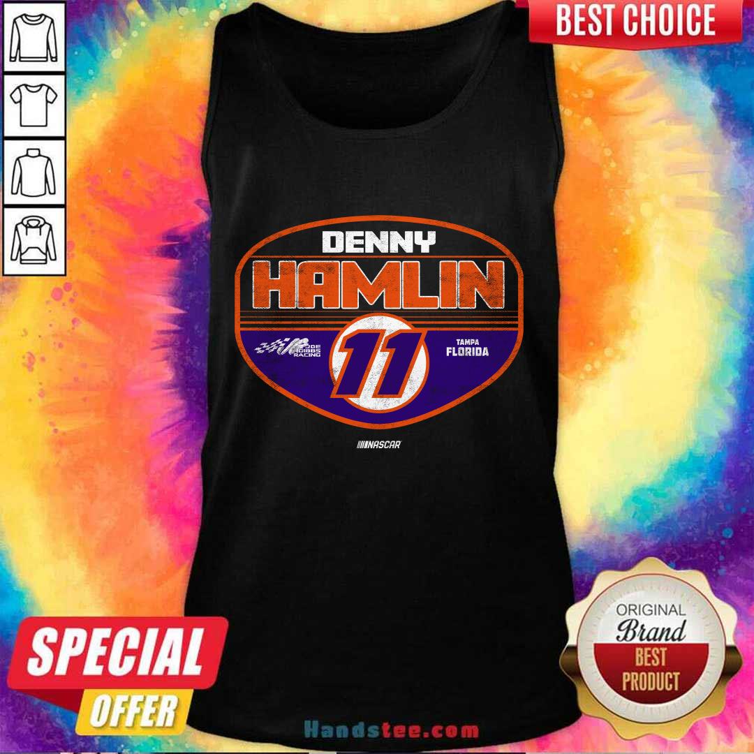 Joe Gibbs Racing Team Collection Black Denny Hamlin Tailgate Tank-top