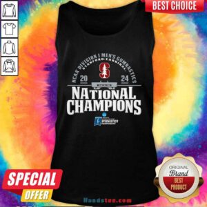 Cardinal Stanford Cardinal 2024 NCAA Men's Gymnastics National Champions Tank-top