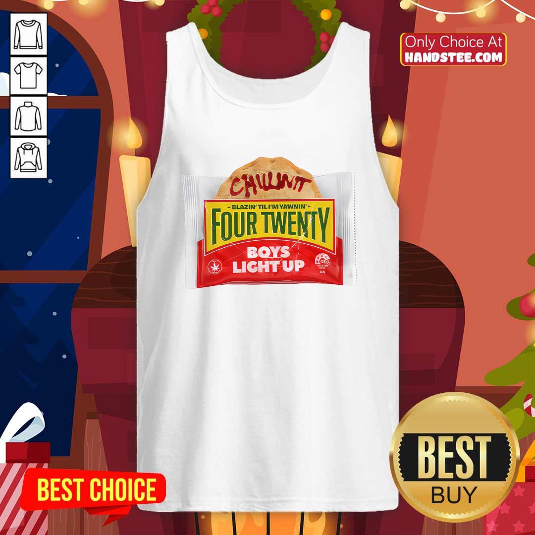 Chillinit Blazin Til I'm Yawnin Four Twenty Boys Light Up Tank-top