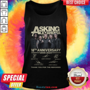 Asking Alexandria 18th Anniversary 2006-2024 Thank You For The Memories Tank-top