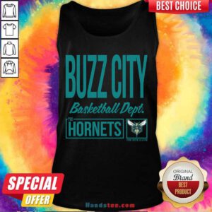 Nice Buzz The Charlotte Hornets City Basketball Dept Tank-top