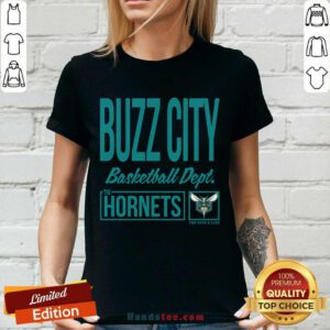 Nice Buzz The Charlotte Hornets City Basketball Dept Ladies-tee