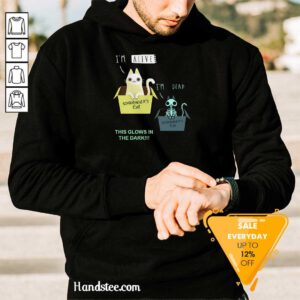 Awesome Cat I'm Alive And I'm Dead This Glows In The Dark Hoodie