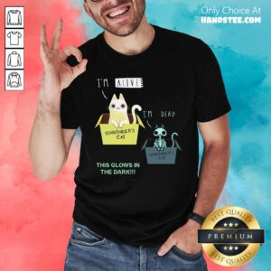 Awesome Cat I'm Alive And I'm Dead This Glows In The Dark T-Shirt
