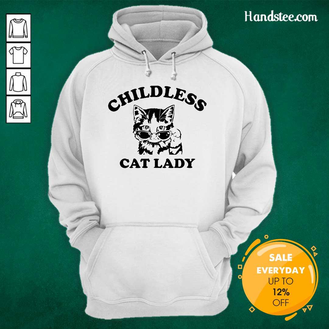 Premium Childless Cat Lady Shirt Kamala Harris 2024 Hoodie