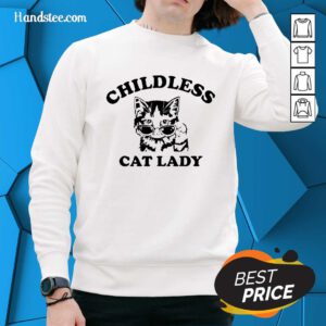 Premium Childless Cat Lady Shirt Kamala Harris 2024 Sweater