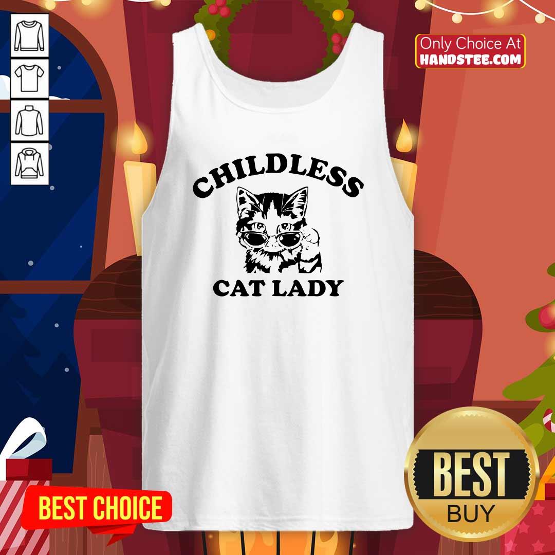 Premium Childless Cat Lady Shirt Kamala Harris 2024 Tank-top