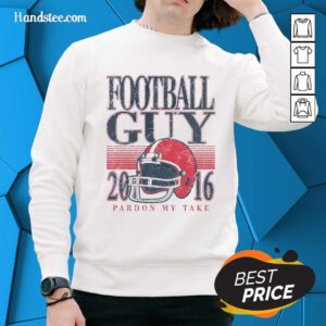 Awesome Football Guy Helmet Pardon My Take Sweater