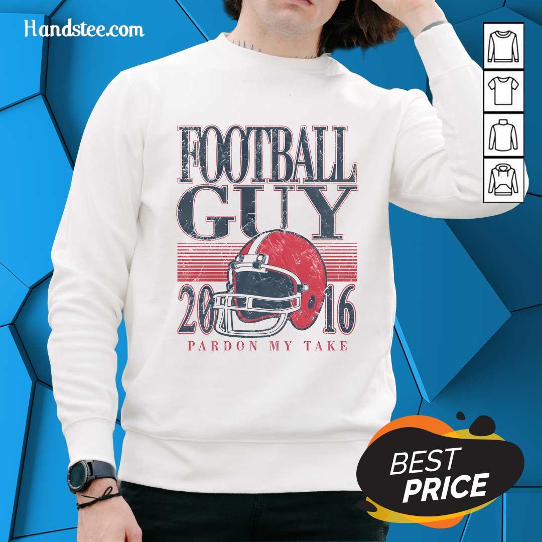 Awesome Football Guy Helmet Pardon My Take Sweater