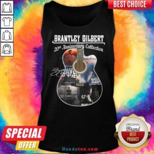 Funny Brantley Gilbert 20th Anniversary Collection Tank-top