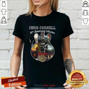Funny Chris Cornell 40th Anniversary Collection Signature Ladies-tee