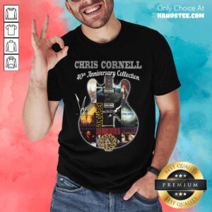 Funny Chris Cornell 40th Anniversary Collection Signature T-Shirt