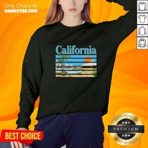 Good California Vacation Beach Retro Sweater