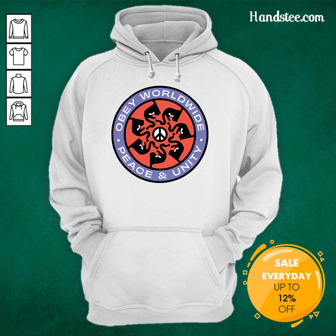 Hot Obey World Wide Peace And Unity Hoodie