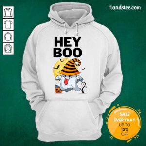 Original Cute Groovy Hey Boo Ghost Halloween Hoodie