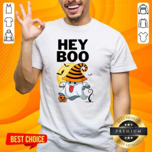 Original Cute Groovy Hey Boo Ghost Halloween T-Shirt
