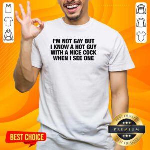 Original I'm Not Gay But I Know A Hot Guy With T-Shirt
