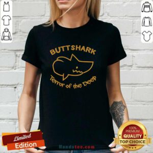 Premium Buttshark Terror Of The Deep Ladies-tee
