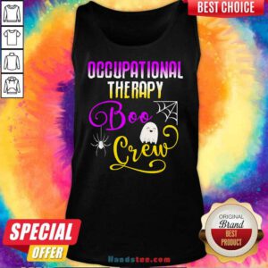 Premium Occupational Therapy Boo Crew Halloween Ghost Tank-top