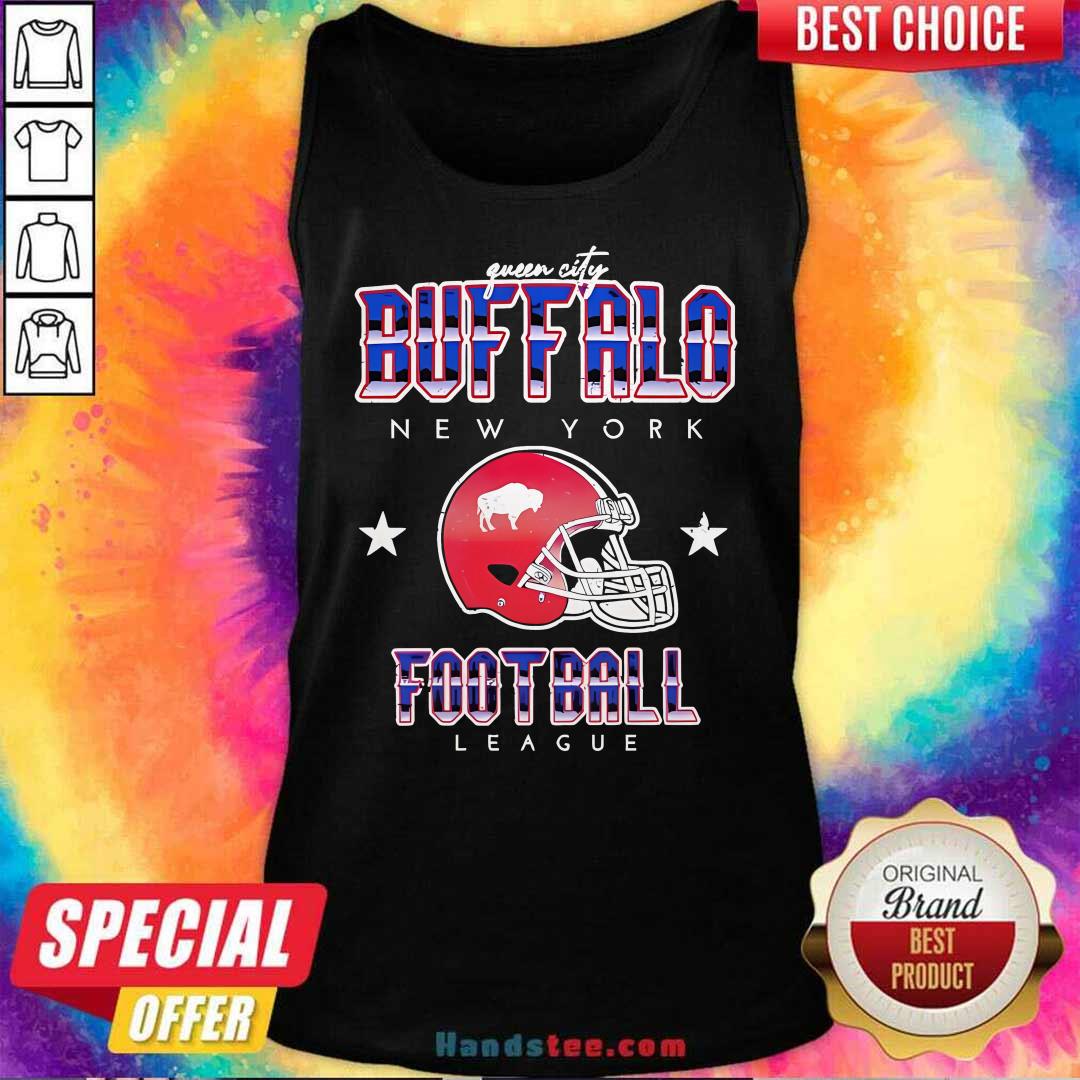 Pretty Green City Buffalo New York Football League Tank-top